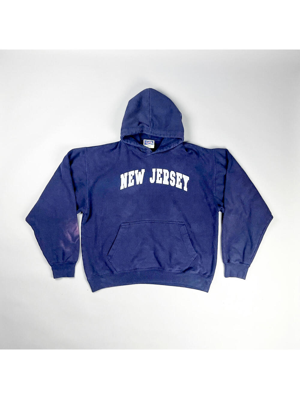 New Jersey Hoodie | Vintage Navy Men's Hooded Sweatshirt